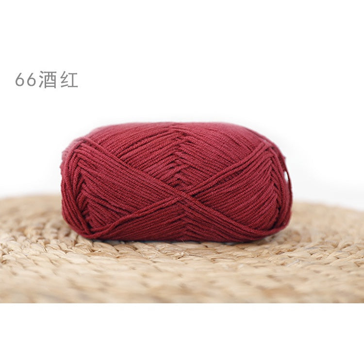 4ply Milk Cotton Yarn (36 - 67) / Meng Wawa Yarn/ Crochet Yarn/ Knitting Yarn/ Benang Kait Milk Cotton 雪妃尔萌娃娃4股牛奶线棉纱线