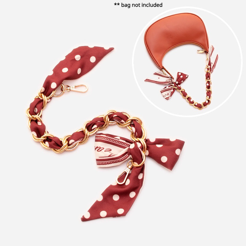 Bag Chain Bowknot Bag Strap Portable Purse Bag Accessories Decorative Ornaments Hand Strap underarm bag strap