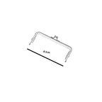 Square Shape Kiss Lock Silver Colour Wallet Purse Frame DIY Crochet Purse Accessories Sewing Clasp Purse 口金钱包包包配件