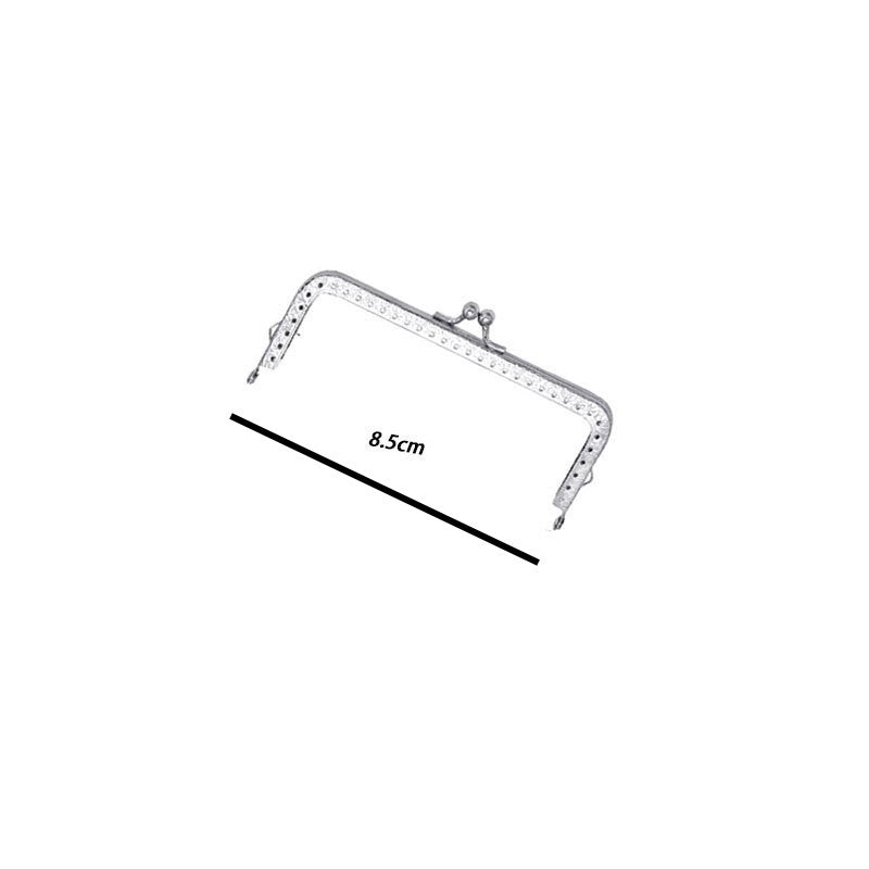 Square Shape Kiss Lock Silver Colour Wallet Purse Frame DIY Crochet Purse Accessories Sewing Clasp Purse 口金钱包包包配件