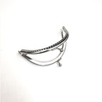 Silver Colour Kiss Lock/Glossy Semi Circle Purse Frame/DIY Crochet Purse Accessories/ Sewing Clasp Purse 口金钱包包包配件