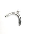 Silver Colour Kiss Lock/Glossy Semi Circle Purse Frame/DIY Crochet Purse Accessories/ Sewing Clasp Purse 口金钱包包包配件