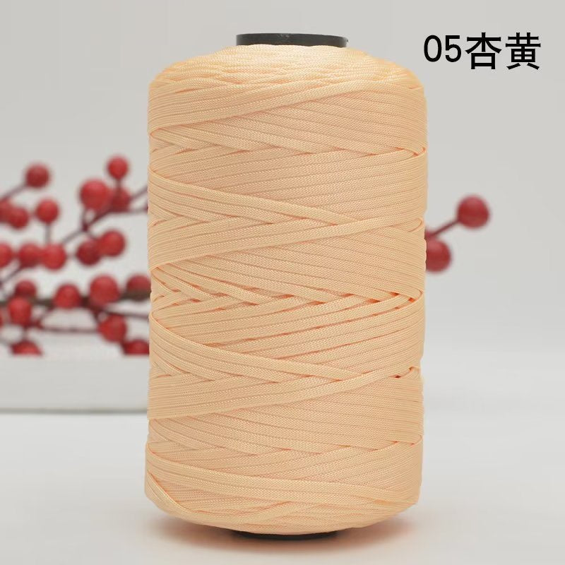 250g Flat Ribbon Yarn/ benang kait beg/ Icy Yarn/ Tape Yarn/ Tali Beg/ crochet yarn/ 丝光线/冰丝棉麻扁带线