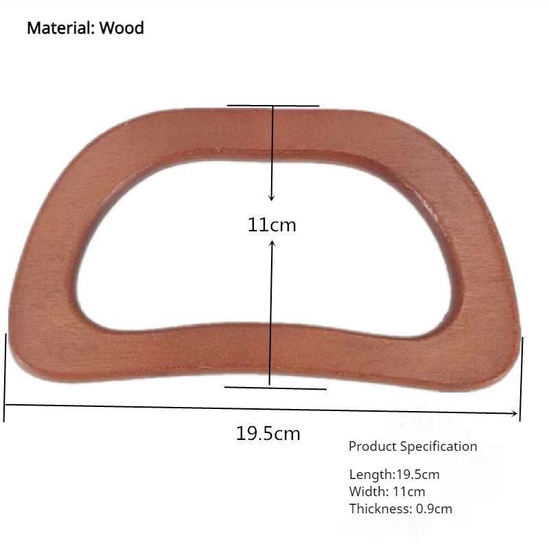1 pair (2pcs) DIY bag accessories Wooden / Bamboo Bag Handle Wood Handle Pemegang Beg Kayu Bamboo Bag Handle