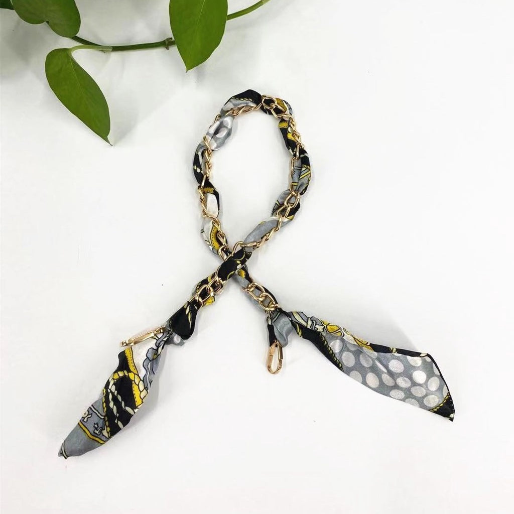 New Silk Scarf Chain DIY Woven Bag Hardware Accessories Portable Shoulder Strap