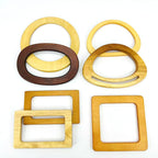 1 pair (2pcs) DIY bag accessories Wooden / Bamboo Bag Handle Wood Handle Pemegang Beg Kayu Bamboo Bag Handle
