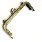 Square Shape Kiss Lock Bronze Colour Wallet Purse Frame DIY Crochet Purse Accessories Sewing Clasp Purse 口金钱包包包配件