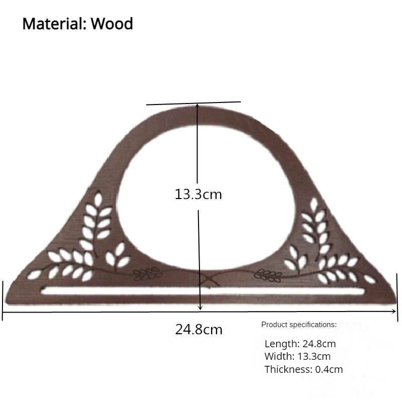 1 pair (2pcs) DIY bag accessories Wooden / Bamboo Bag Handle Wood Handle Pemegang Beg Kayu Bamboo Bag Handle