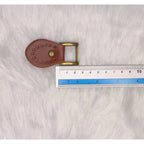 2 pcs Ring /Bag Accessories/ Rectangle Ring with Sew on Leather Pad/ Leather Bag Ring/ Bag Buckles/ Handmade Accessories