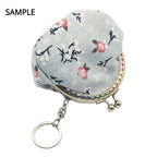 5cm Mini Keychain Clapslock purse/wallet frame Benang Kait Beg Accessories DIY小口金包包配件半圆带链格子花直珠头口金