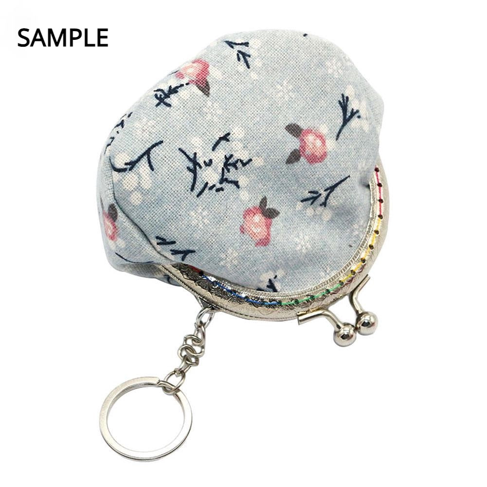 5cm Mini Keychain Clapslock purse/wallet frame Benang Kait Beg Accessories DIY小口金包包配件半圆带链格子花直珠头口金