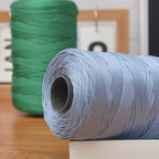 250g Flat Ribbon Yarn/ benang kait beg/ Icy Yarn/ Tape Yarn/ Tali Beg/ crochet yarn/ 丝光线/冰丝棉麻扁带线