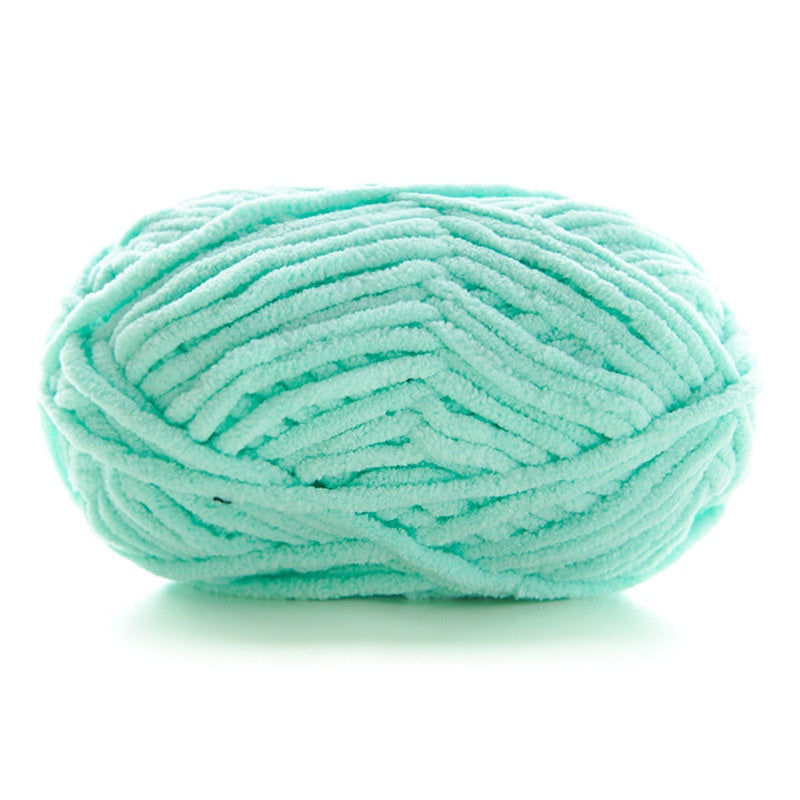 Polyester Crochet Yarn/ Benang Kait Lembut/ Soft Knitting Yarn/ Thin Chunky Yarn/ Ice Velvet Yarn/ 小萌仔冰条线
