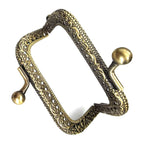 Square Shape Kiss Lock Bronze Colour Wallet Purse Frame DIY Crochet Purse Accessories Sewing Clasp Purse 口金钱包包包配件