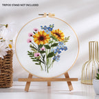 New Arrival Embroidery Kit Needlework/ Beginner Embroidery Set/ Set Sulaman Tangan/ DIY cross stitch set/ 刺绣材料包