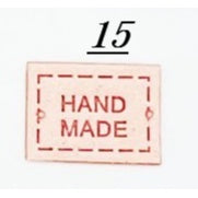 5pcs Handmade Microfiber Label Tag Color Tag Mini Tag handmade 迷你彩色手工制作标签