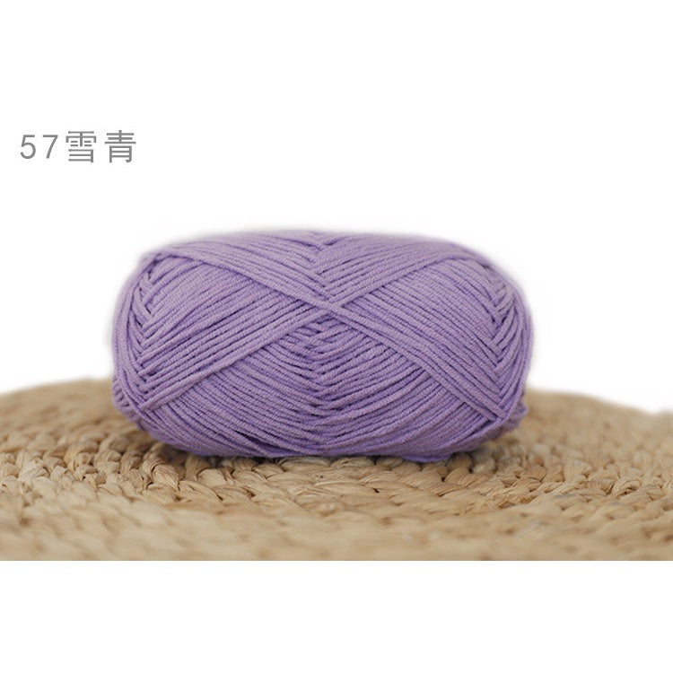 4ply Milk Cotton Yarn (36 - 67) / Meng Wawa Yarn/ Crochet Yarn/ Knitting Yarn/ Benang Kait Milk Cotton 雪妃尔萌娃娃4股牛奶线棉纱线