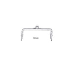 Square Shape Kiss Lock Silver Colour Wallet Purse Frame DIY Crochet Purse Accessories Sewing Clasp Purse 口金钱包包包配件