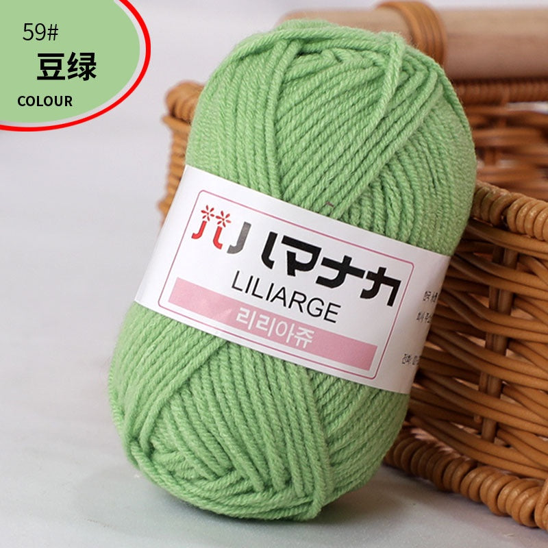 Clearance - 25g Benang Kait/ 4ply Milk Cotton (Colour 51-66) Mini Yarn Hand Knitting/Crochet Cotton Yarn for Scarf/Sweater/Hat