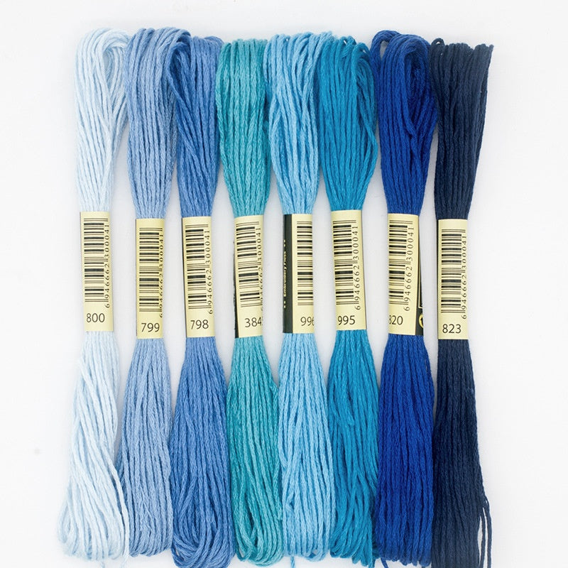 8pcs Embroidery Thread / Floss Mixed 8 Colour Set Handmade DIY Cross Stitch Thread Colorful Benang Sulam 8色/混色刺绣线