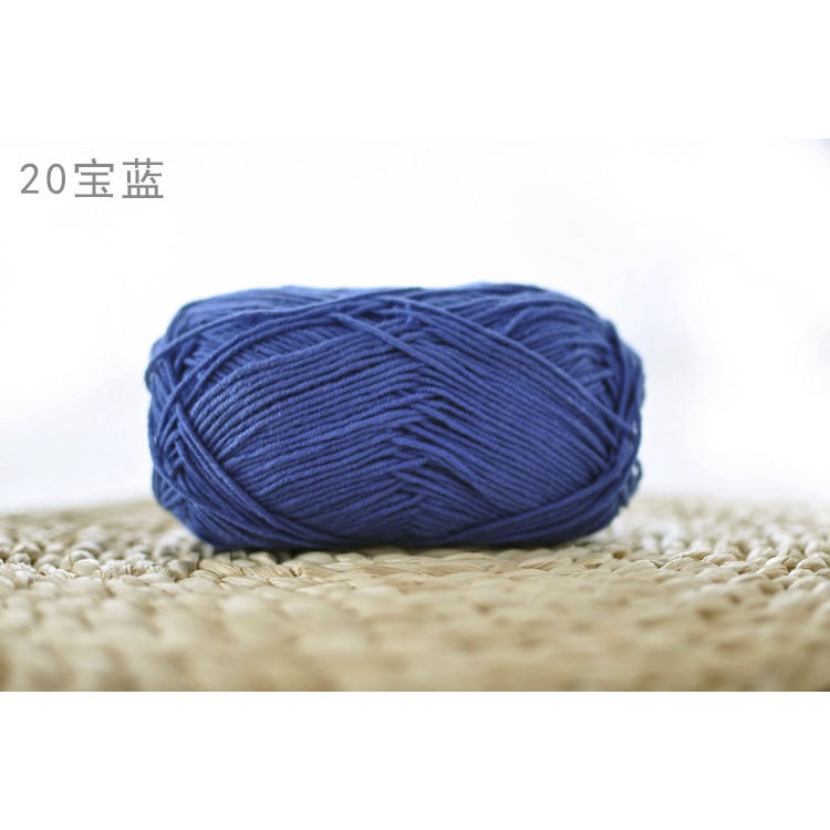 4ply Milk Cotton Yarn (01 - 35) / Meng Wawa Yarn/ Crochet Yarn/ Knitting Yarn/ Benang Kait Milk Cotton 雪妃尔萌娃娃4股牛奶线棉纱线
