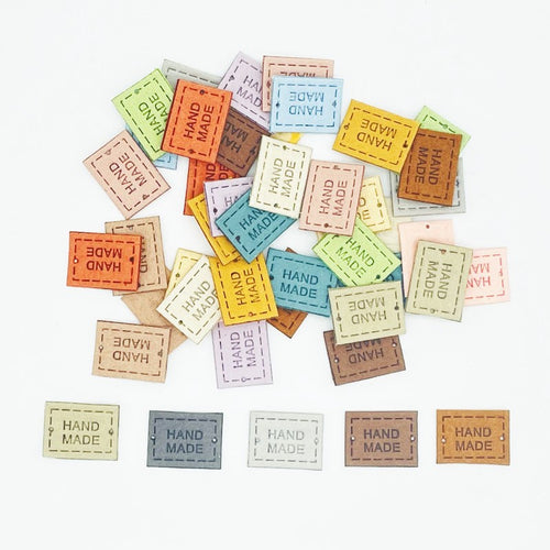 5pcs Handmade Microfiber Label Tag Color Tag Mini Tag handmade 迷你彩色手工制作标签