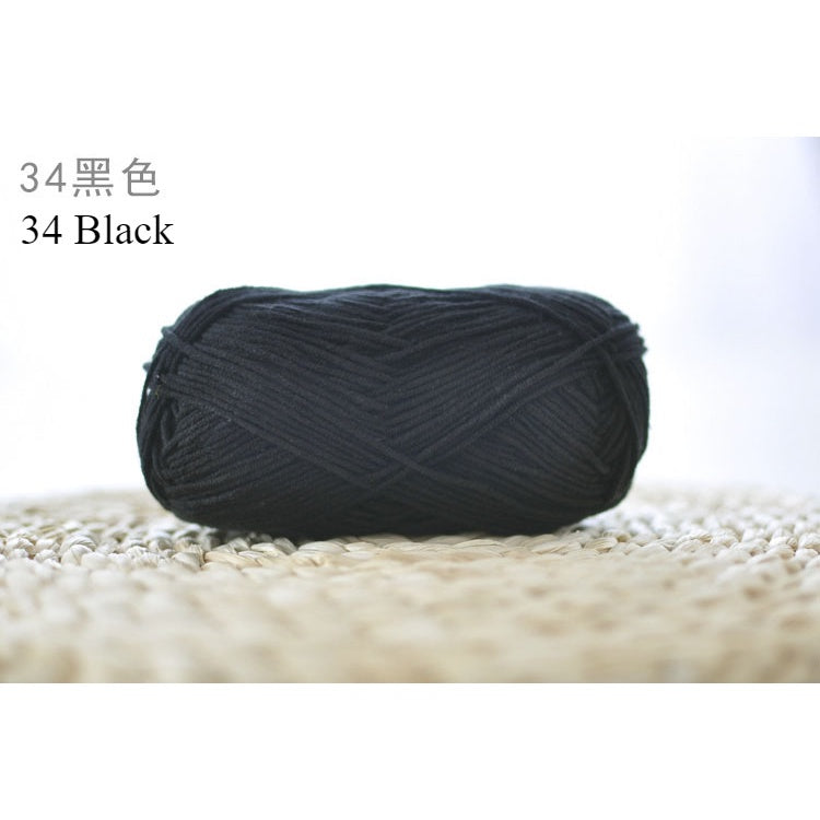 4ply Milk Cotton Yarn (01 - 35) / Meng Wawa Yarn/ Crochet Yarn/ Knitting Yarn/ Benang Kait Milk Cotton 雪妃尔萌娃娃4股牛奶线棉纱线