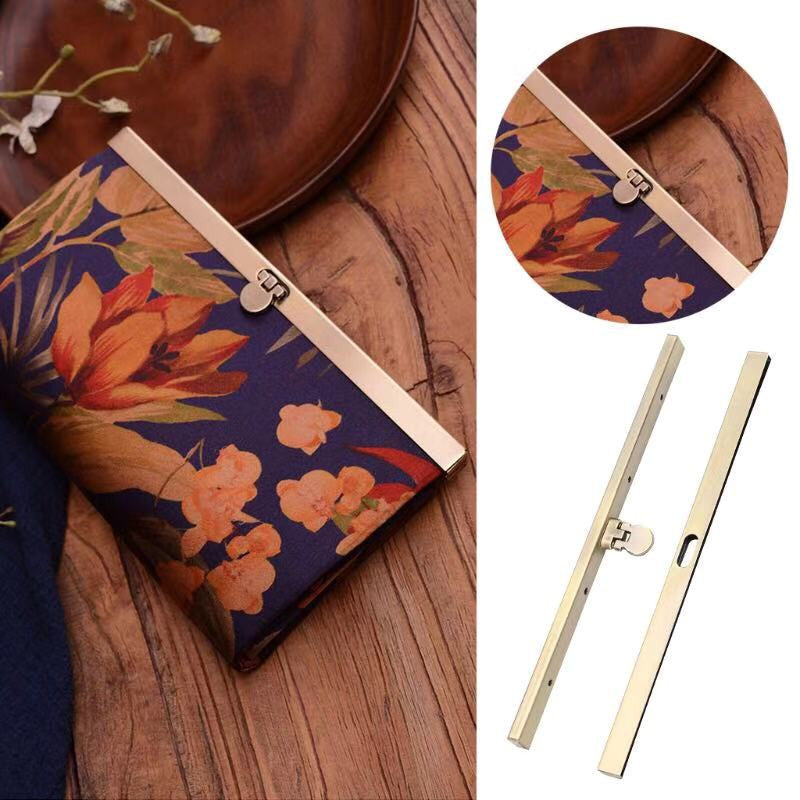11.4/19cm Wallet Clips Purse/Wallet Frame Handmade Bag Frame Kiss Clasp Lock Edge Strip Clasp Wallet accessories 口金钱包包配件