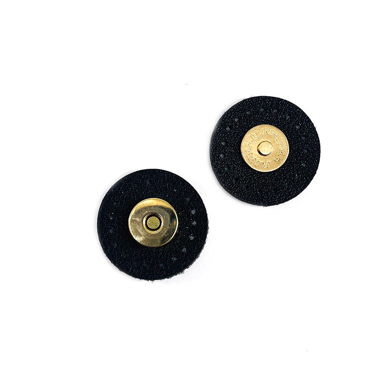 DIY Hand Sew/ sew on Magnetic Leather Snap Button Purse/Bag Accessories Multicolor round Leather Stitching Diameter 3cm