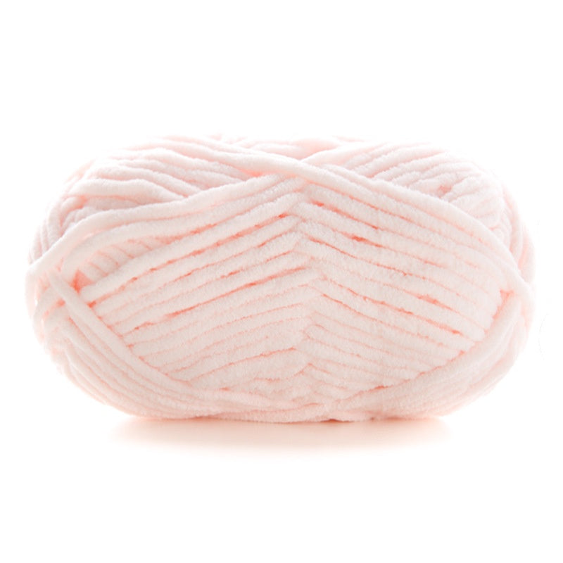 Polyester Crochet Yarn/ Benang Kait Lembut/ Soft Knitting Yarn/ Thin Chunky Yarn/ Ice Velvet Yarn/ 小萌仔冰条线