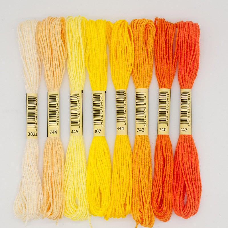 8pcs Embroidery Thread / Floss Mixed 8 Colour Set Handmade DIY Cross Stitch Thread Colorful Benang Sulam 8色/混色刺绣线
