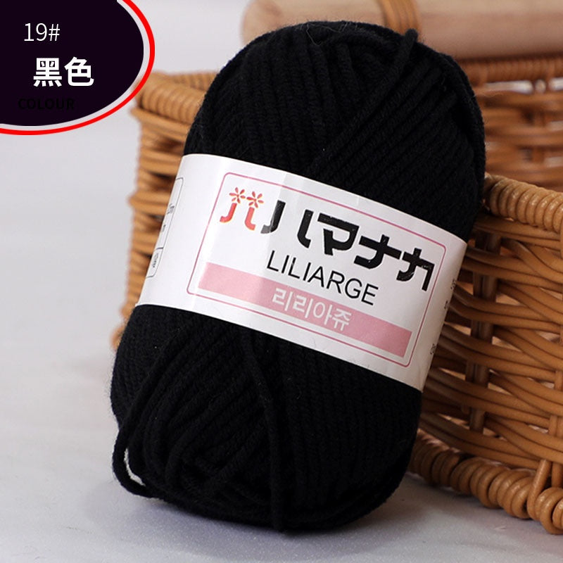 Clearance - 25g Benang Kait/ 4ply Milk Cotton (Colour 1-49) Mini Yarn Hand Knitting/Crochet Cotton Yarn for Scarf/Sweater/Hat