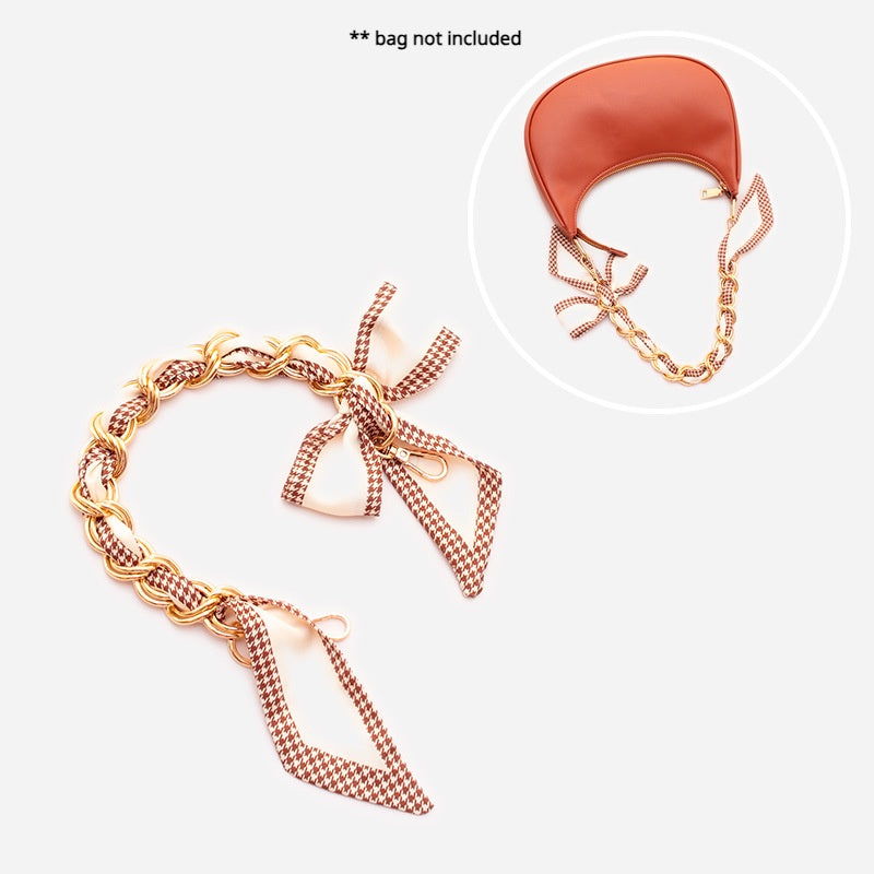 Bag Chain Bowknot Bag Strap Portable Purse Bag Accessories Decorative Ornaments Hand Strap underarm bag strap