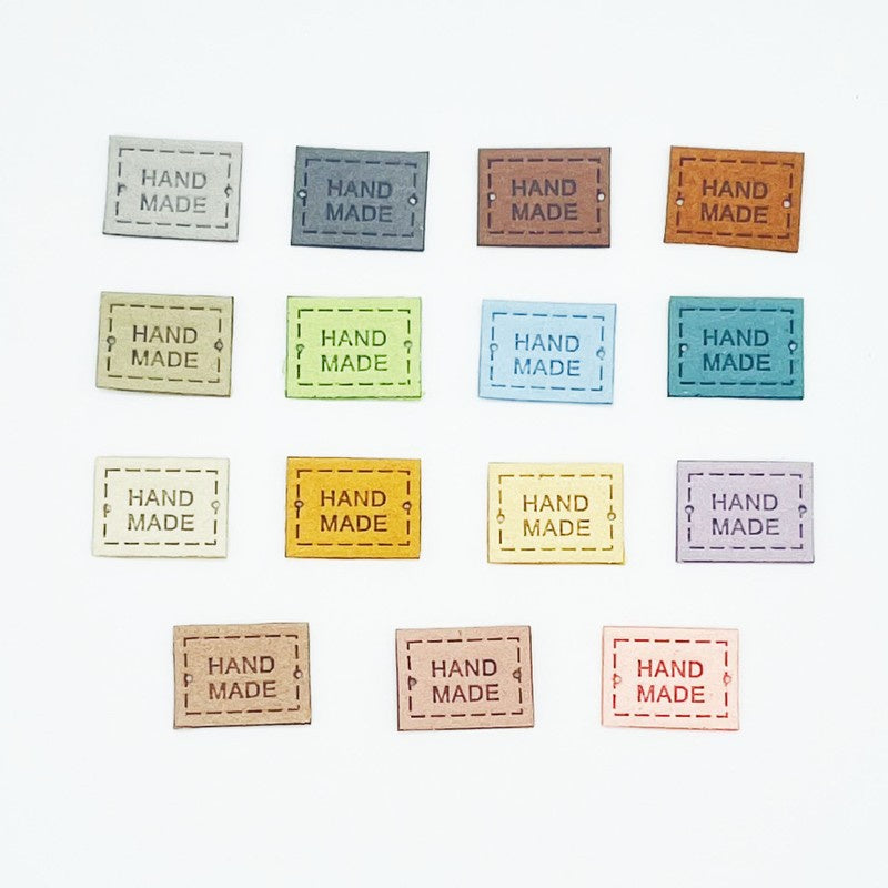 5pcs Handmade Microfiber Label Tag Color Tag Mini Tag handmade 迷你彩色手工制作标签