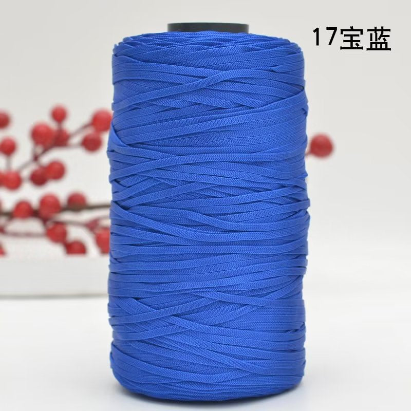 250g Flat Ribbon Yarn/ benang kait beg/ Icy Yarn/ Tape Yarn/ Tali Beg/ crochet yarn/ 丝光线/冰丝棉麻扁带线