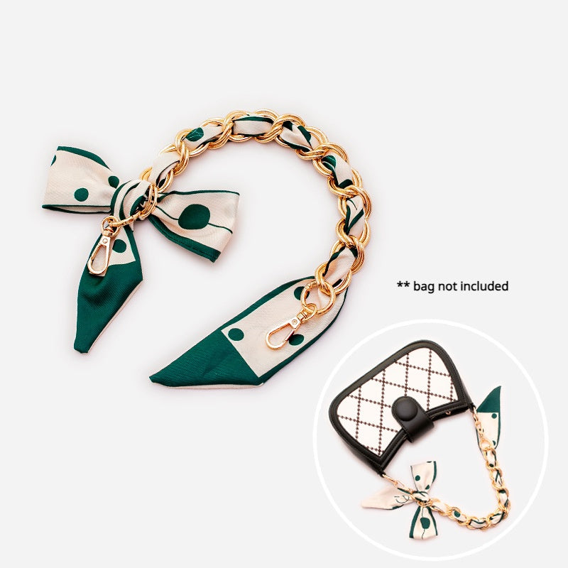 Bag Chain Bowknot Bag Strap Portable Purse Bag Accessories Decorative Ornaments Hand Strap underarm bag strap