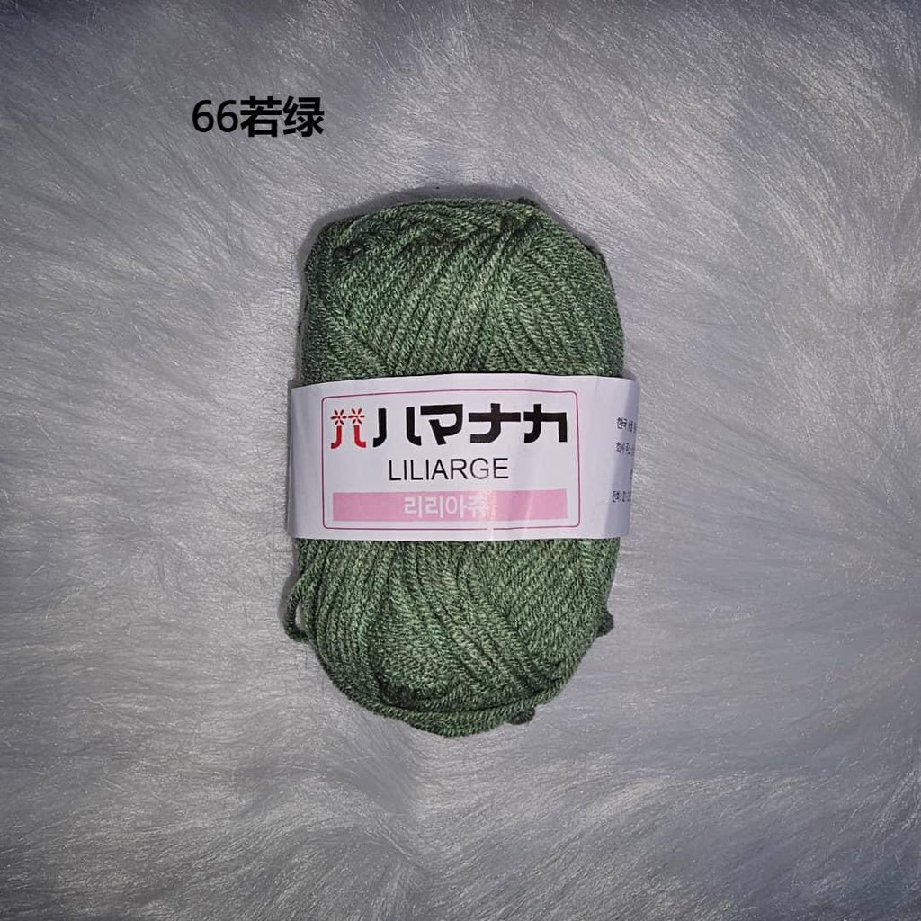 Clearance - 25g Benang Kait/ 4ply Milk Cotton (Colour 51-66) Mini Yarn Hand Knitting/Crochet Cotton Yarn for Scarf/Sweater/Hat