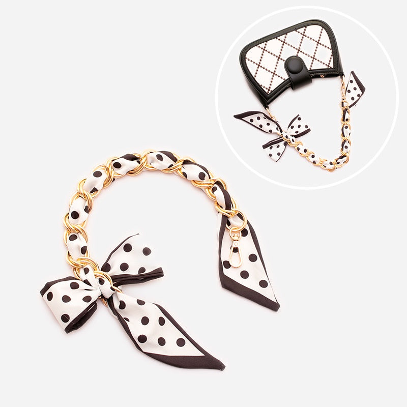 Bag Chain Bowknot Bag Strap Portable Purse Bag Accessories Decorative Ornaments Hand Strap underarm bag strap