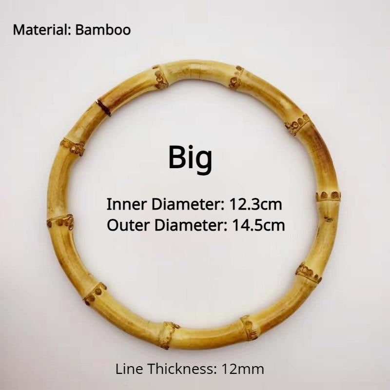 1 pair (2pcs) DIY bag accessories Wooden / Bamboo Bag Handle Wood Handle Pemegang Beg Kayu Bamboo Bag Handle