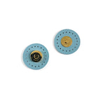 DIY Hand Sew/ sew on Magnetic Leather Snap Button Purse/Bag Accessories Multicolor round Leather Stitching Diameter 3cm