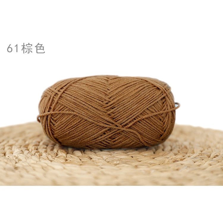 4ply Milk Cotton Yarn (36 - 67) / Meng Wawa Yarn/ Crochet Yarn/ Knitting Yarn/ Benang Kait Milk Cotton 雪妃尔萌娃娃4股牛奶线棉纱线
