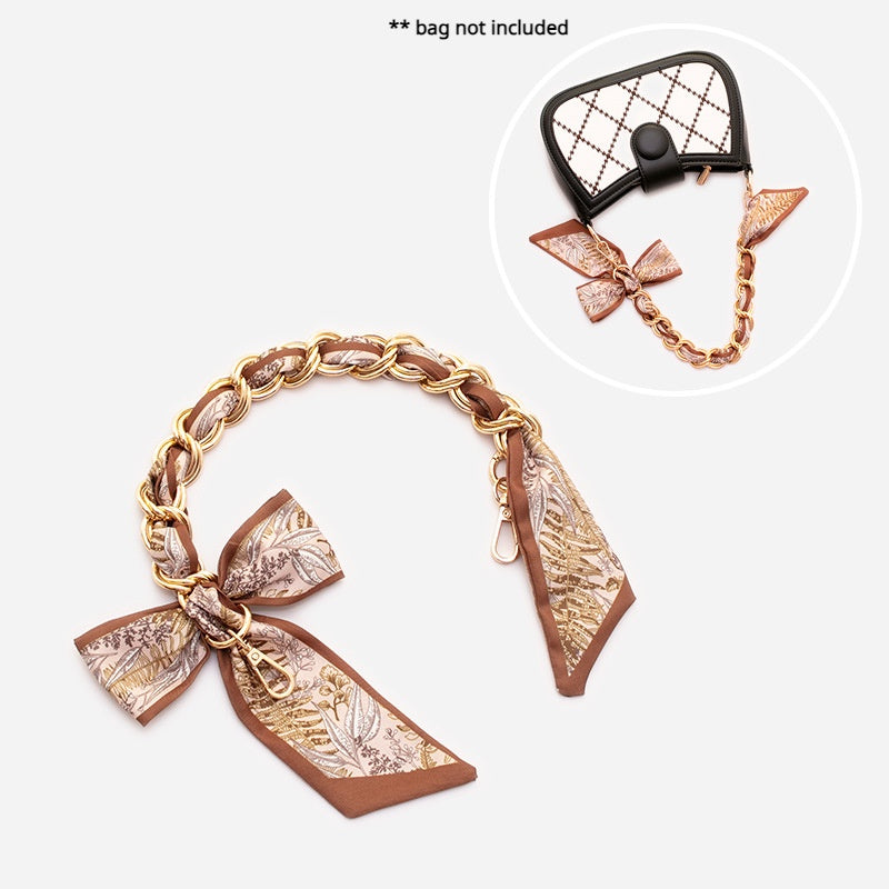 Bag Chain Bowknot Bag Strap Portable Purse Bag Accessories Decorative Ornaments Hand Strap underarm bag strap