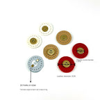 DIY Hand Sew/ sew on Magnetic Leather Snap Button Purse/Bag Accessories Multicolor round Leather Stitching Diameter 3cm