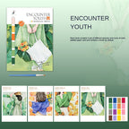 CLEARANCE Creative Watercolor Painting Book Decompression Coloring Book Graffiti Drawing Book Cartoon with Paint