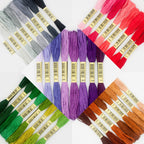 8pcs Embroidery Thread / Floss Mixed 8 Colour Set Handmade DIY Cross Stitch Thread Colorful Benang Sulam 8色/混色刺绣线