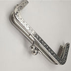 Square Shape Kiss Lock Silver Colour Wallet Purse Frame DIY Crochet Purse Accessories Sewing Clasp Purse 口金钱包包包配件