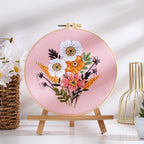 New Arrival Embroidery Kit Needlework/ Beginner Embroidery Set/ Set Sulaman Tangan/ DIY cross stitch set/ 刺绣材料包