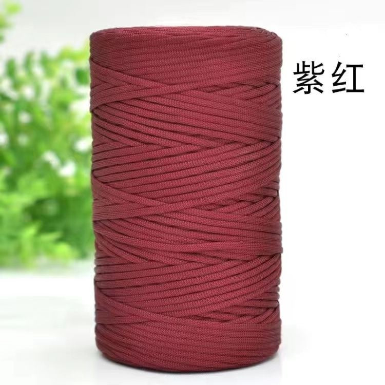 250g Flat Ribbon Yarn/ benang kait beg/ Icy Yarn/ Tape Yarn/ Tali Beg/ crochet yarn/ 丝光线/冰丝棉麻扁带线