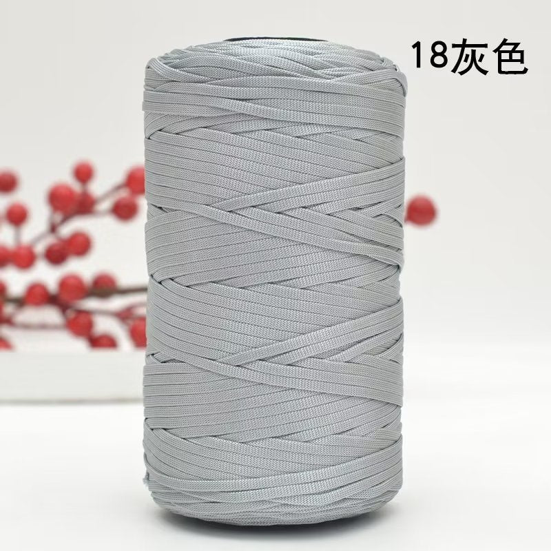 250g Flat Ribbon Yarn/ benang kait beg/ Icy Yarn/ Tape Yarn/ Tali Beg/ crochet yarn/ 丝光线/冰丝棉麻扁带线