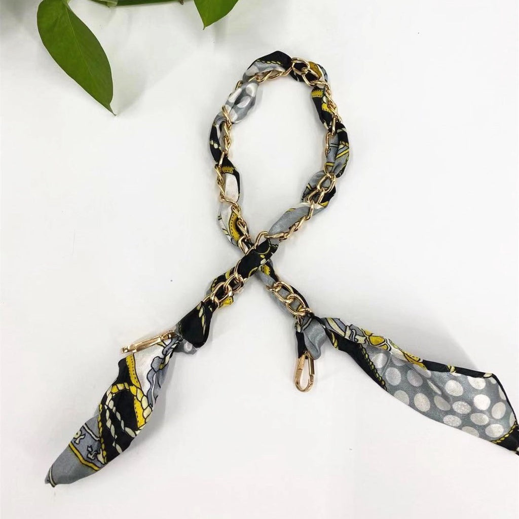 New Silk Scarf Chain DIY Woven Bag Hardware Accessories Portable Shoulder Strap